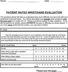 Responsiveness Of The Disability Of The Arm Shoulder And Hand Dash And Patient Rated Wrist Hand Evaluation Prwhe In Evaluating Change After Hand Therapy Journal Of Hand Therapy