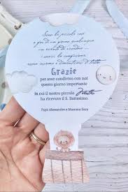 Biglietto Card Ringraziamento Segnaposto Battesimo Ringraziamento Invitati Biglietto Battesimo Mongolfiera In 2020 Party Labels Baby Fashion Party