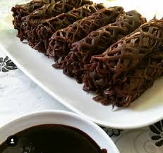 Cara membuat puding coklat saus vla aneka resep masakan. Resepi Roti Jala Coklat Resepi Bonda