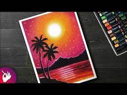 In this video i will show you how to draw beautiful sunset scenery with oil pastels for beginner step by step.so hope you have fun with this. Pin On Cookies Cream