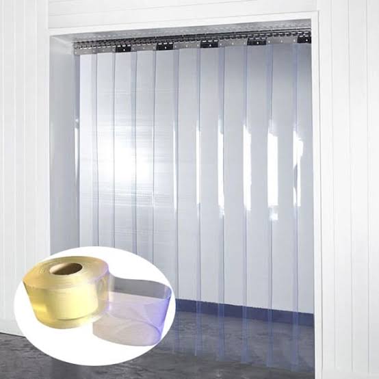 Rèm Ngăn Lạnh PVC Trắng Trong độ Dày 1.5mm Bản Rộng 200 Mm