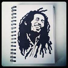 Bob Marley Sharpie Art Sketch Book Music Reggae Book Art Sharpie Art Bob Marley Art