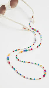 Maison Irem Rainbow Eyewear Necklace In 2020 Eyeglass Strap Beaded Jewelry Diy Rainbow Jewelry