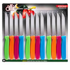 Browse a large selection of modern kitchen cutlery for sale on houzz, including ceramic knives, chef and paring knives and knife block and sharpener options. Alfi Cutodynamic Made In Usa 12 Pc Set All Purpose Knives Perfect For Sandwiches Tomatoes Veggies Kitchen Utility