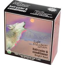 Light Mountain Natural Hair Color And Conditioner Bright Red 4 Oz 113 G Iherb