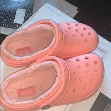 Available in our classic clogs or stylish boots, shop crocs to keep your feet comfy in style. Crocs Shoes Baby Pink Fuzzy Crocs Poshmark