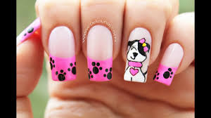 Ver más ideas sobre disenos de unas, diseños de uñas, dibujos en uñas. Decoracion De Unas Perrita Little Poppy Nail Art Youtube