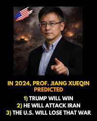 🔮🌏 China's “Nostradamus” goes viral ⚠️ Jiang Xueqin, often called China's  Nostradamus, predicted the US-Iran war and now his third forecast is now  going viral 📢 📣 Do geopolitical predictions shape public