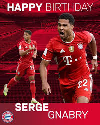 Angreifer serge gnabry hat sich mit dem coronavirus infiziert und fällt bis auf weiteres aus. Happy 2 5 Th Birthday Serge Gnabry Fc Bayern Munchen Facebook