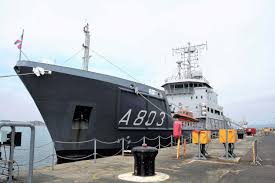 Where is this vessel going to? Netherlands Navy Vessel Visits Portsmouth Royal Navy