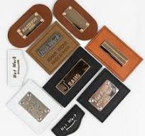 Jeans Leather Patches with Metal Logo - Premium Quality