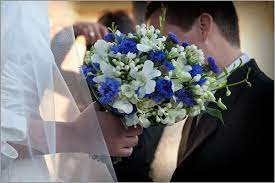 Cornflower Blue Bridal Bouquet Flower Bouquet Wedding Blue Wedding Flowers Blue Wedding Bouquet