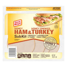 Beef, water, corn syrup, contains . Save On Oscar Mayer Sub Kit Honey Ham Honey Smoked Turkey Breast Order Online Delivery Giant