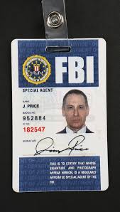 .federal bureau of investigations = fbi & the central investigation. Seasons 1 3jimmy Price S Scott Thompson Fbi Id Badge And Pen Current Price 350