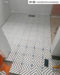 The Maya Maze One Of Several Ways To Lay Our Maya Pattern Cement Tile Now Available In Black White And Green White Bathroom Tiles Cement Tile Floor Patterns
