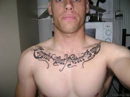 Tattoos can be a statement and also a reminder. 27 Family Wording Tattoos On Chest