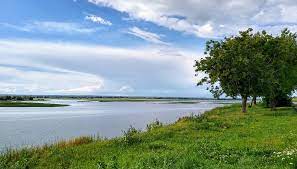 Aerial view ,dron shot through oak branches road and hill at sunny day, on the road walking mother with child in white dress. Rusland Tatarstan Volga Gratis Foto Op Pixabay