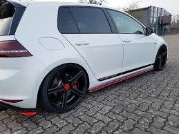 The 110bhp engine had an easy time bringing to life a 810kg crackerjack. Side Skirts Diffusers Vw Golf Mk7 Gti Clubsport Textured Our Offer Volkswagen Golf Gti Mk7 Maxton Design