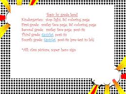 Check spelling or type a new query. Topic By Grade Level Kindergarten Stop Light Sc Coloring Page First Grade Smiley Face Page Sc Coloring Page Second Grade Smiley Ppt Download