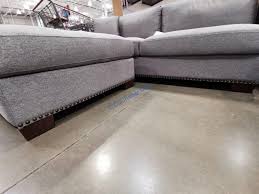 We bought two sets last feb for the basement and have both setup together as a u shape. Costco 1355974 Thomasville Artesia 3 Piece Fabric Sectional With Ottoman3 Costcochaser