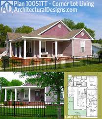 Plan 10051tt Corner Lot Living In 2021 Architectural Design House Plans Porch House Plans House Plans