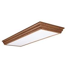 Metalux By Cooper Dt432 4 Light Residential Decorative Wood Trim Fluorescent Flush Mo Ceiling Lights Flush Mount Ceiling Lights Kitchens Kitchen Ceiling Lights