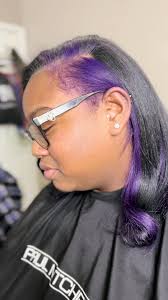 Violet Hair Color Hidden Pieces