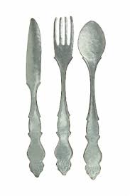 $8.49 quick view sale black rooster metal wall decor 2 5 stars 5 (2) was: Extra Large Galvanized Metal Fork Spoon Knife Farmhouse Kitchen Decor Wall Hanging Set One Size King Soopers