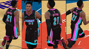 The miami heat are sticking with their vice jerseys but swapping out the black base for a powder blue version. Nlsc Forum Downloads Miami Heat Vice City Inspired Jersey