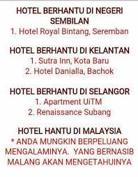 Hotel berhantu negeri sembilan 6. Seram Senarai Hotel Berhantu Di Malaysia