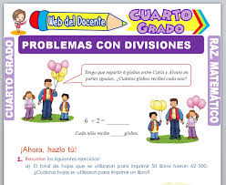 Problemas Con Divisiones Para Cuarto Grado De Primaria