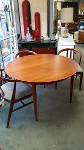 Round teak danish dining table. Danish Modern Round Teak Dining Table With 2 Large Drop In Extensions By Arne Vodder Peg Leg Vintage