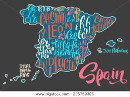 The basque country, for example, traditionally speaks a. Silhouette Map Spain Vector Photo Free Trial Bigstock
