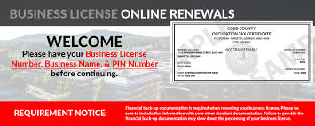 Online Renewals Cobb County Georgia