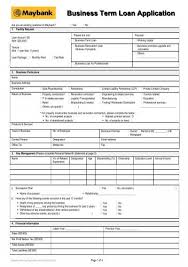 Loan tenure (years) 5 year. Download The Business Term Loan Application Form Maybank