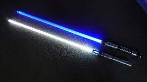 ultrasaber grab bag upgrade lower white compared with an ultrasaber led upper blue cheap white led look at that g obi wan lightsaber star wars lightsaber