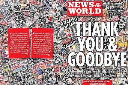 News of the World admits 'we lost our way' as final edition hits newsstands