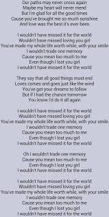 Ronnie Milsap I Wouldn T Of Missed It For The World Country Music Lyrics Quotes Great Song Lyrics Lessons Learned In Life Quotes