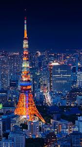 Enjoy and share your favorite beautiful hd wallpapers and background images. Tokyo Tower Japan Night Cityscape 4k Ultra Hd Mobile Wallpaper