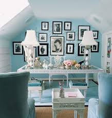 55 Cool Turquoise Decorating Ideas Shelterness Chic Office Space Shabby Chic Office Home