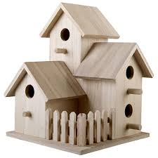 Bird House Kits For Adults Triple Birdhouse By Artminds Homemade Bird Houses Bird House Kits Bird House