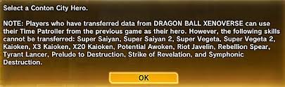 After the saiyan saga, successfully complete parallel quest 08: Dragon Ball Xenoverse 2 Transfer Bonuses Dragon Ball Xenoverse 2