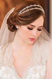 42 Dreamy Wedding Hairstyles With Veil Wedding Forward Wedding Hair Headband Short Wedding Hair Bridal Hair