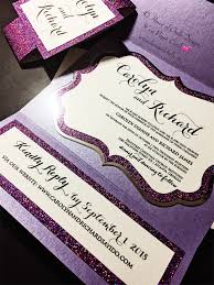 Purple And Silver Wedding Invitation Purple And Silver Glitter Wedding Invit Purple Wedding Invitations Glitter Wedding Invitations Silver Wedding Invitations