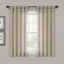 Most washable curtains need to be washed in cold water with a small amount of laundry detergent. Set Of 2 84 X45 Burlap Knotted Tab Top Light Filtering Window Curtain Panels Dark Linen Lush Decor Target