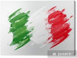 La bandiera dell'italia, il tricolore italiano, è nata nella città di reggio emilia, il 7 gennaio 1797. Bandiera Italiana Canvas Print Pixers We Live To Change
