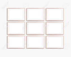 Download Set Of 9 Rose Gold And White Frame Mockup A4 A3 Portrait Orientation Stock Photo Picture And Royalty Free Image Image 116465865 PSD Mockup Templates