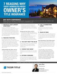 Do i need owner's title insurance? 7 Reasons Why Every Homebuyer Needs Owner S Title Insurance Myticor