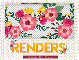 Learn how to hand render a floral print using a combination of markers and pencils. Flower Renders Render Pack 2 By Taertificials On Deviantart