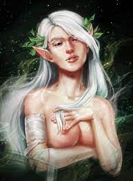 1girls breasts elf kerillian light-skinned female nude solo  vermintide warhammer (franchise) warhammer fantasy white hair wood elf  z4vark 
